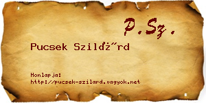 Pucsek Szilárd névjegykártya
